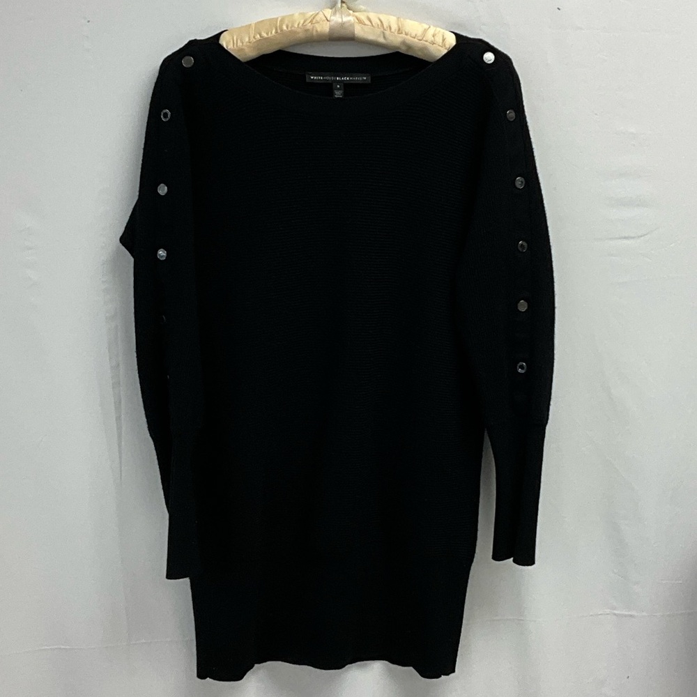 White House Black Market Black Crew Neck Sweater